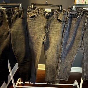 Three pairs black jeans women’s Abercrombie & Fitch size 27 size 4